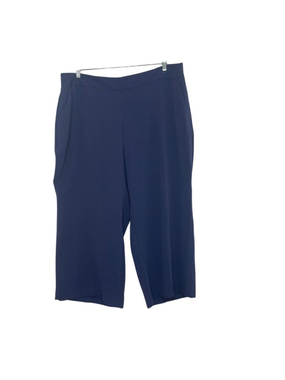 Terra & Sky Elastic Waist Pants Lightweight Recycled Polyester 2X Blue New WOT